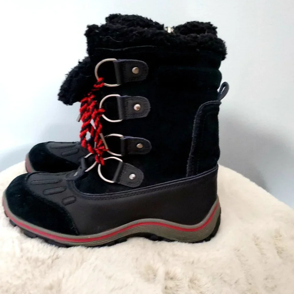 Pajar Canada Suede Alina Faux Fur Boots Waterproof Winter Snow Gorpcore 7-7.5